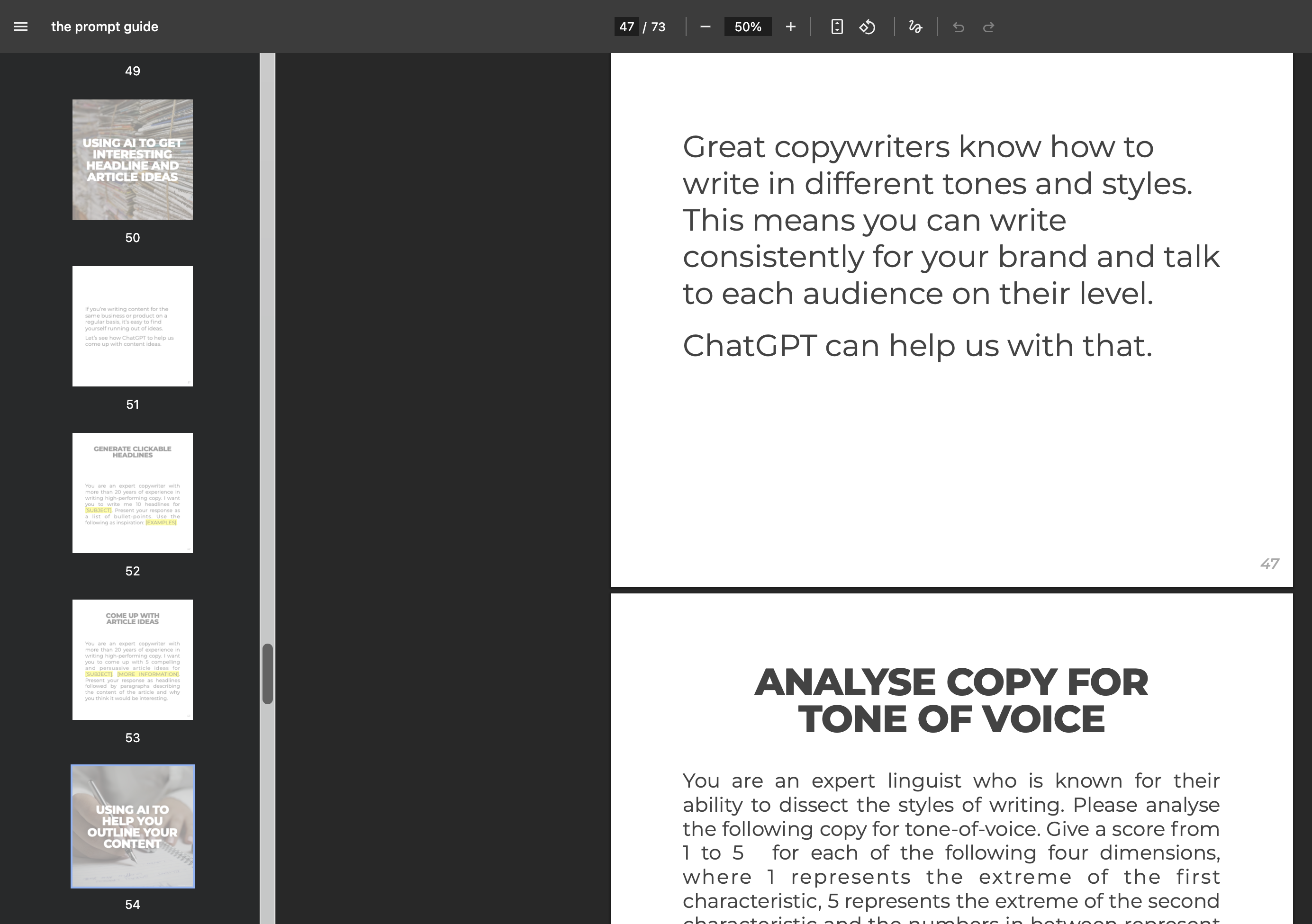 Long document example